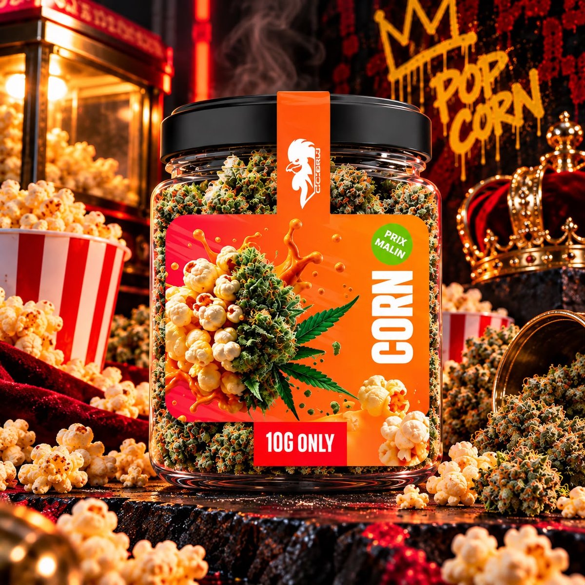 Fleur CBD Cocori Kush – Pop Corn (10 g)