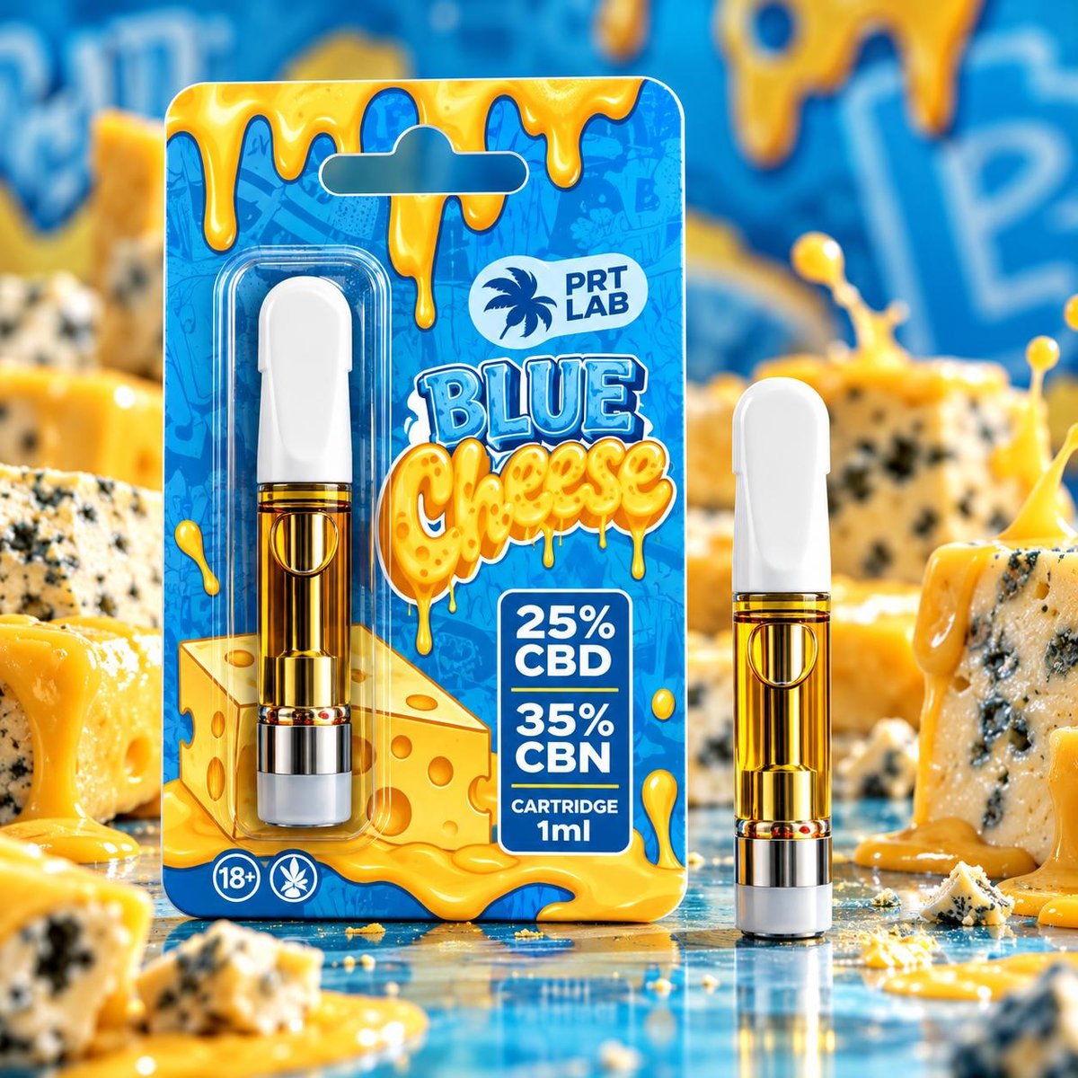 Recharge vape CBD PRT Lab – Blue Cheese (1 ml)
