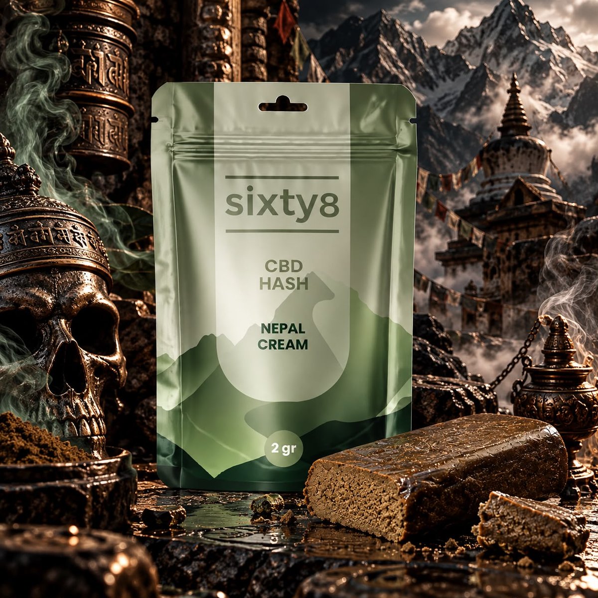 Hash CBD Sixty8 – Nepal Cream