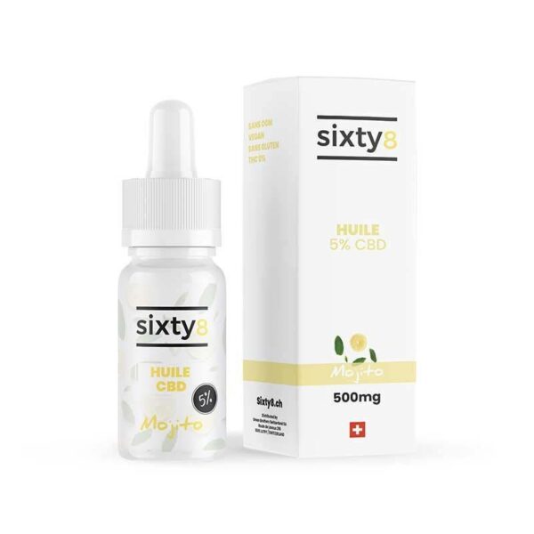 Huile CBD Sixty8 Aromatisée 15 % (10 ml)