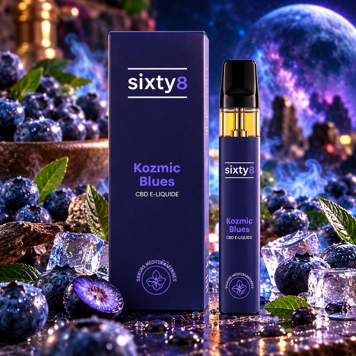 E-liquide CBD Sixty8 – Kozmic Blues
