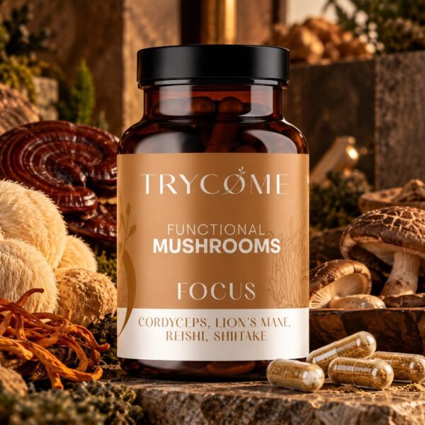 Gélules Functional Mushrooms Trycome – Focus (30 gélules)