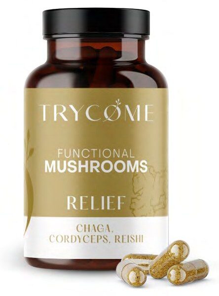 Gélules Functional Mushrooms Trycome – Relief (30 gélules)