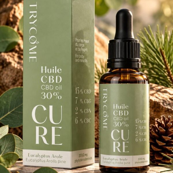 Huile CBD Trycome Focus – Cure (10 ml)